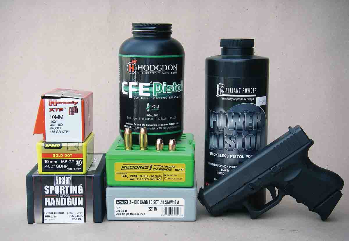 Several accurate handloads were developed using Hornady, Speer and Nosler bullets.